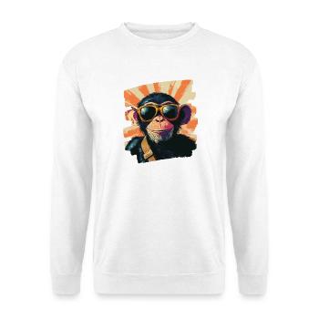 Singe - Sweat-shirt Unisexe - blanc - Devant