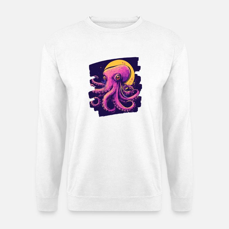 Kraken Oktopus - Unisex Pullover - Weiß