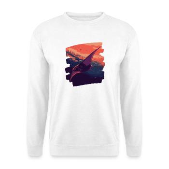 Raies Manta Rétro - Sweat-shirt Unisexe - blanc - Devant