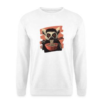 Lemur Ramen - Unisex Pullover - Weiß - Vorne