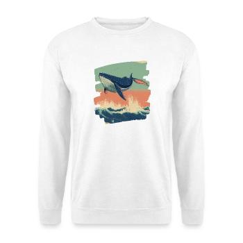 Wal - Unisex Pullover - Weiß - Vorne