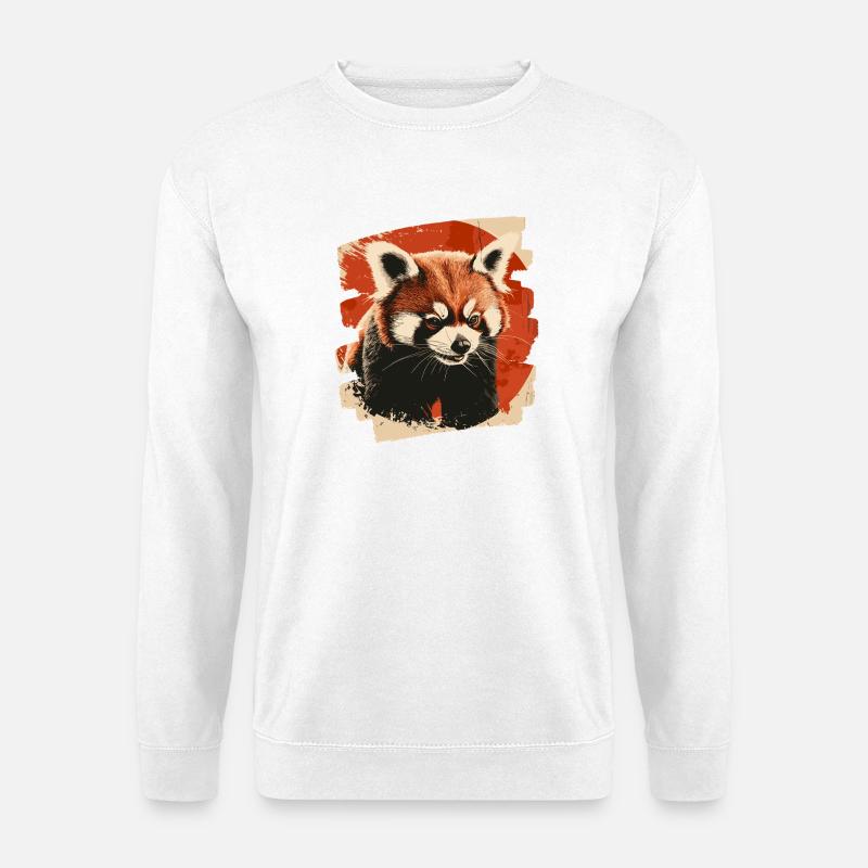 Red panda - Unisex Sweatshirt - white