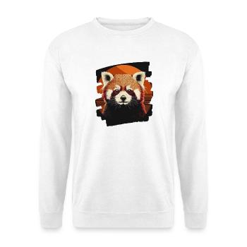 Petit panda - Sweat-shirt Unisexe - blanc - Devant