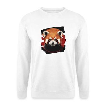 Panda roux rétro - Sweat-shirt Unisexe - blanc - Devant