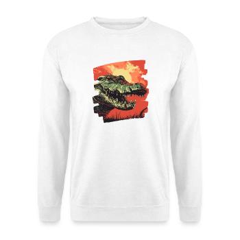 Crocodile - Unisex Sweatshirt - white - Front