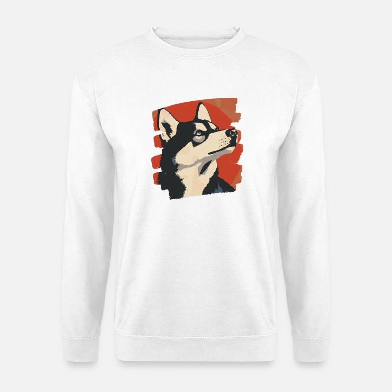 Husky - Unisex Pullover - Weiß