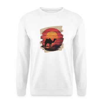 Kamel - Unisex Pullover - Weiß - Vorne