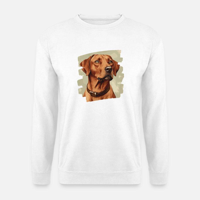 Rhodesian Ridgeback - Unisex Pullover - Weiß