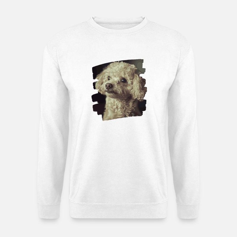 Pudel - Unisex Pullover - Weiß