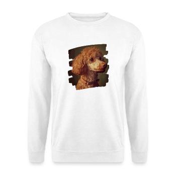 Caniche - Sweat-shirt Unisexe - blanc - Devant