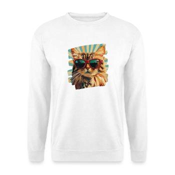 Maine coon - Sweat-shirt Unisexe - blanc - Devant