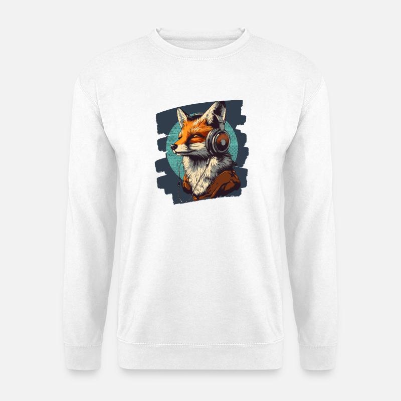 Fuchs - Unisex Pullover - Weiß