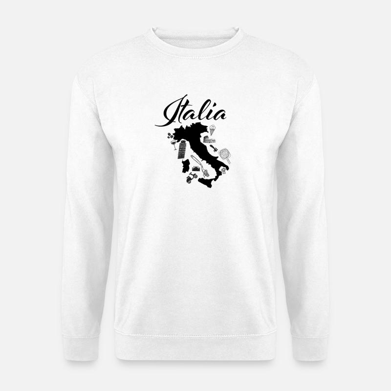 Italien,Italienisch - Unisex Pullover - Weiß