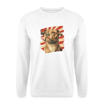Staffordshire américain - Sweat-shirt Unisexe - blanc - Devant