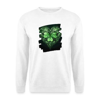 Saint-Patrick Shamrock Heart - Sweat-shirt Unisexe - blanc - Devant
