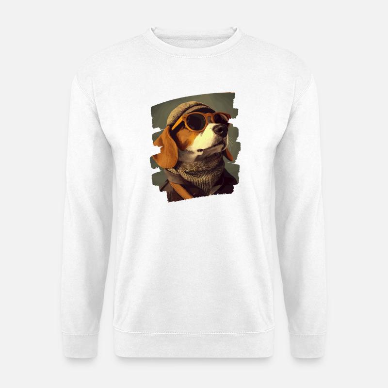 Beagle - Unisex Pullover - Weiß