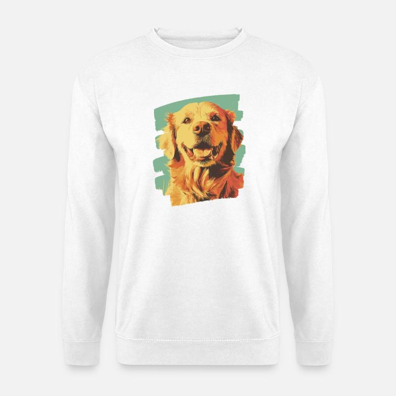 Golden Retriever - Unisex Pullover - Weiß
