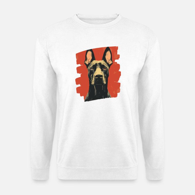 Dobermann - Unisex Pullover - Weiß