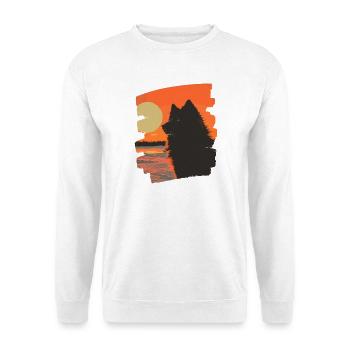 Finnischer Lapphund - Unisex Pullover - Weiß - Vorne