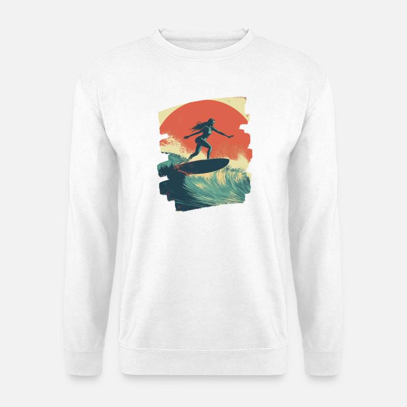 Surfer - Unisex Pullover - Weiß