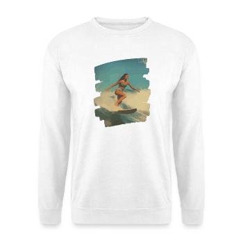 Surfer - Unisex Pullover - Weiß - Vorne
