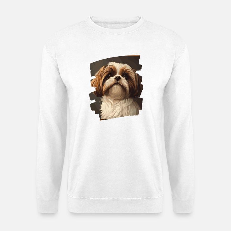 Shih Tzu - Bluza unisex - biały