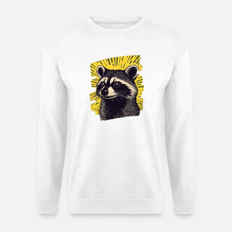 Waschbär - Unisex Pullover - Weiß