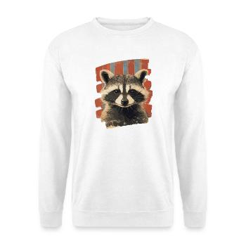 Raton laveur - Sweat-shirt Unisexe - blanc - Devant