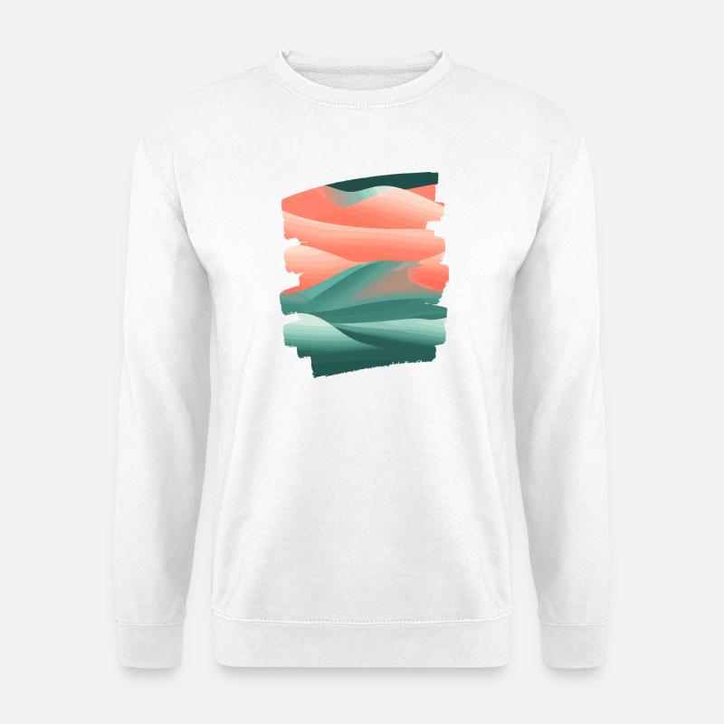 Abstrakte Kunst - Unisex Pullover - Weiß