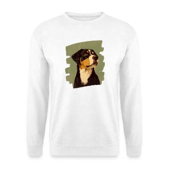 Chien de montagne Entlebuch - Sweat-shirt Unisexe - blanc - Devant