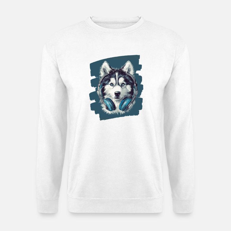 Pomsky - Unisex Pullover - Weiß