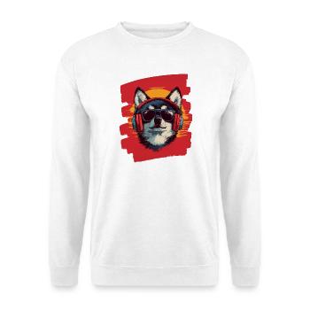 Pomsky - Unisex Pullover - Weiß - Vorne