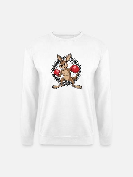 Känguru-Box-Duell - Unisex Pullover - Weiß
