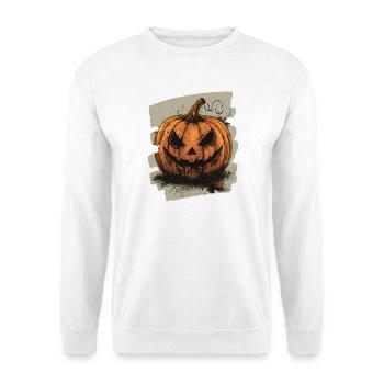 Halloween Pumpkin - Unisex Sweatshirt - white - Front