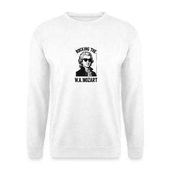 Rocking Mozart Musique classique Compositeur classique - Sweat-shirt Unisexe - blanc - Devant