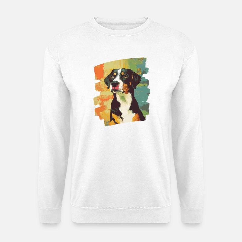 Entlebucher Sennenhund - Unisex Pullover - Weiß