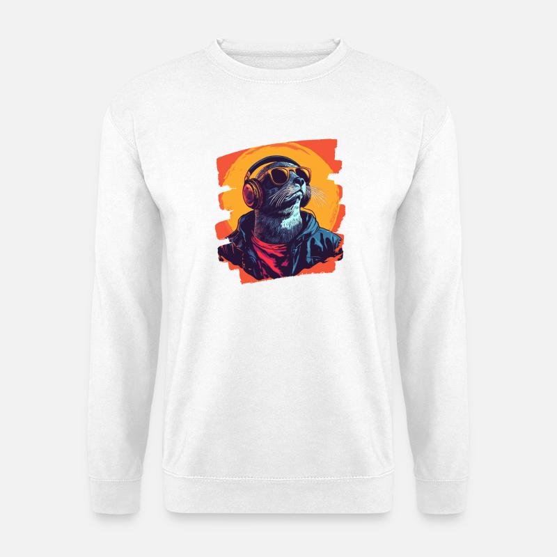 Robbe - Unisex Pullover - Weiß