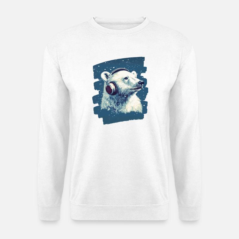 Polar bear - Unisex Sweatshirt - white