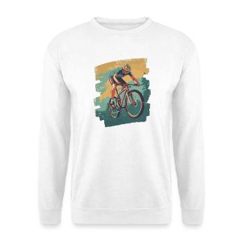 Vététistes Descente Montagne Cyclisme - Sweat-shirt Unisexe - blanc - Devant