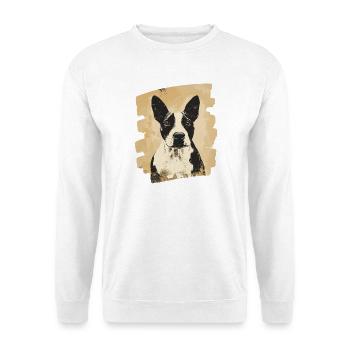 Bullterrier Kampfhund Hunderasse - Unisex Pullover - Weiß - Vorne