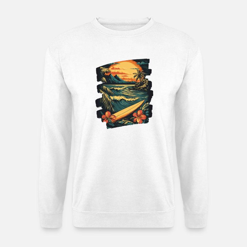 Hawaii Strand - Unisex Pullover - Weiß