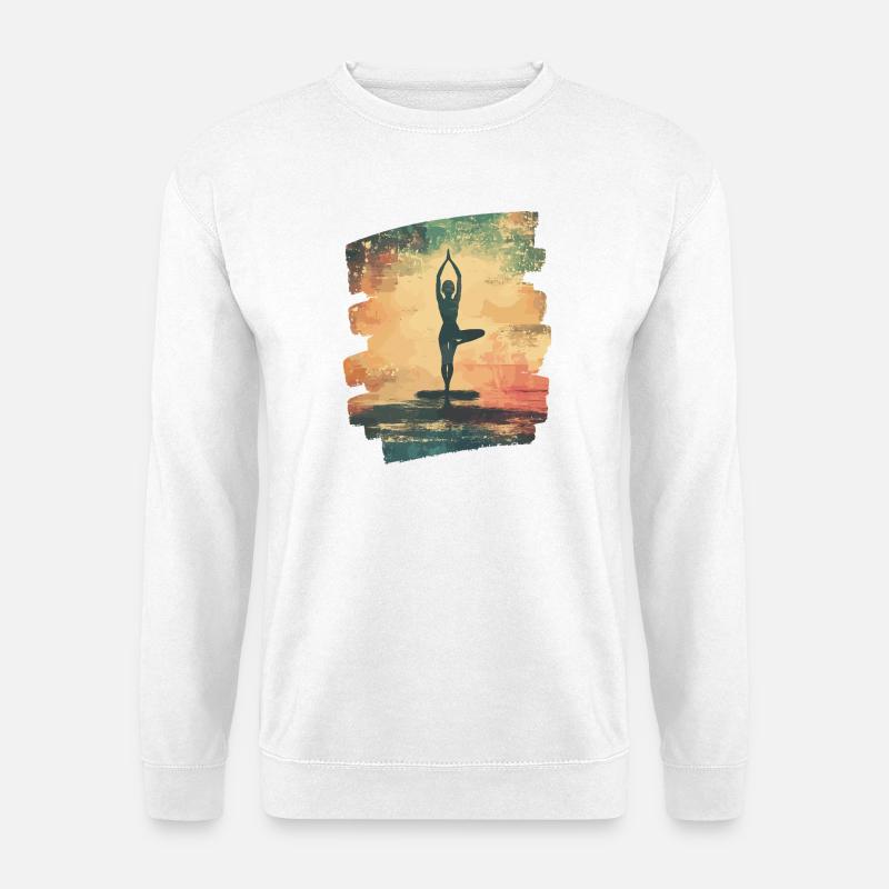Yoga Namaste Meditation - Unisex Pullover - Weiß