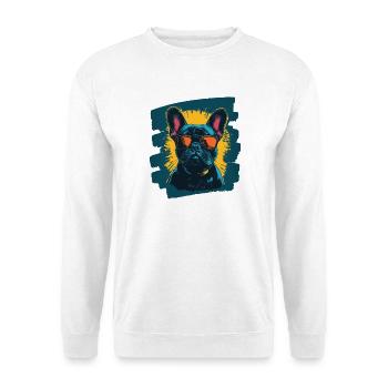 Frenchie French Bulldog - Unisex Sweatshirt - white - Front