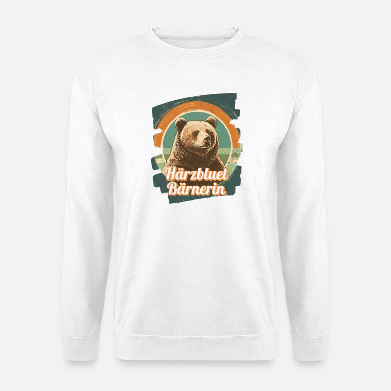 Härzbluetbärnerin Bärnerin Bernerin - Unisex Pullover - Weiß