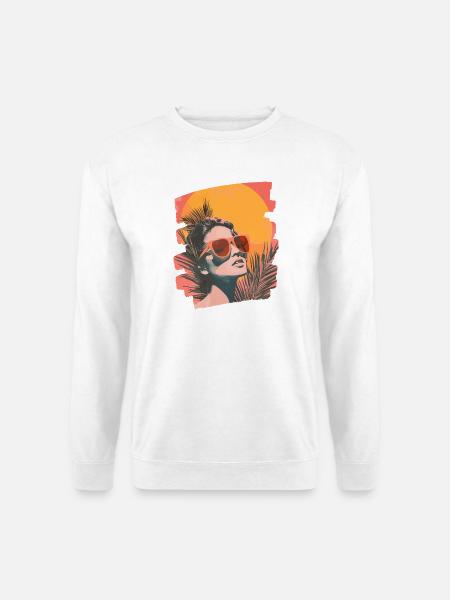 Sommer Retro - Unisex Pullover - Weiß
