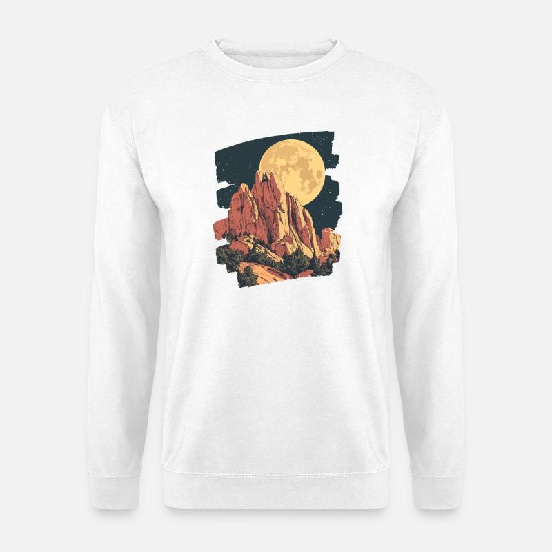 Berge - Unisex Pullover - Weiß