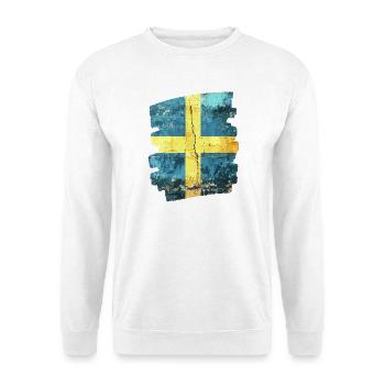 Schwedische Flagge Schweden - Unisex Pullover - Weiß - Vorne