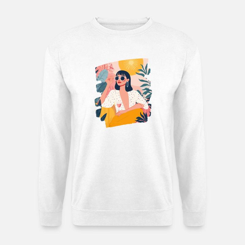 Relax Meditation Selfcare Me-Time - Unisex Pullover - Weiß