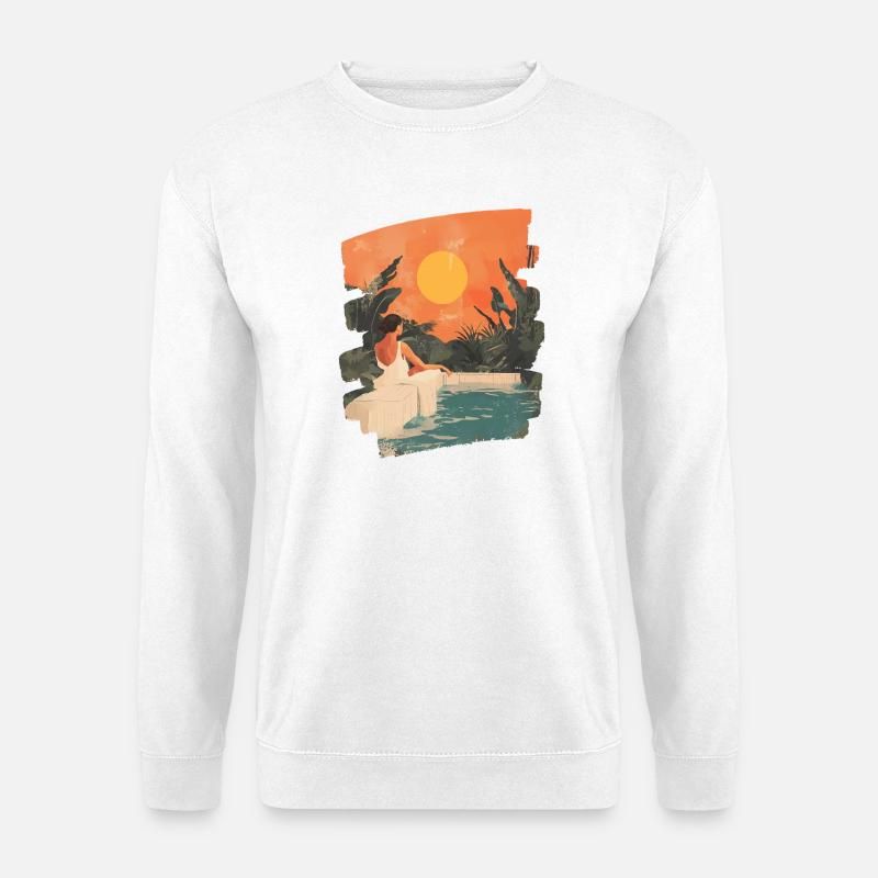 Relax Meditation Selfcare Me-Time - Unisex Pullover - Weiß