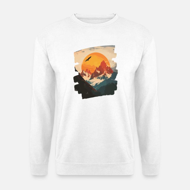 Berge - Unisex Pullover - Weiß